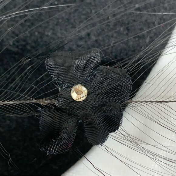 VTG Thomas Miller for Sylvia of St Louis Felt Hat Sz Large 23” Gorgeous - Picture 12 of 14